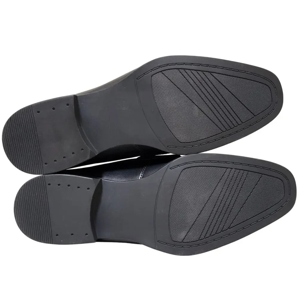 Alfani Men Penny PU Slip On Penny Loafers Size US 8M Black Faux Leather